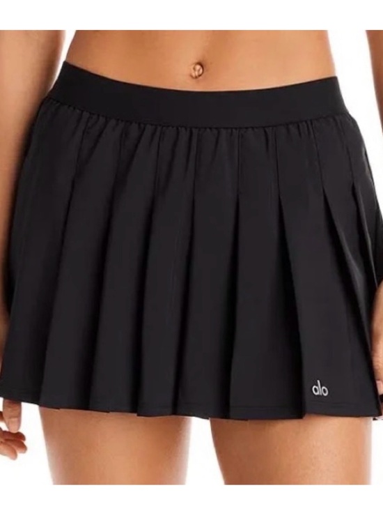 ALO Yoga Dresses & Skirts - ALO Yoga Black Pleated Skater Skirt